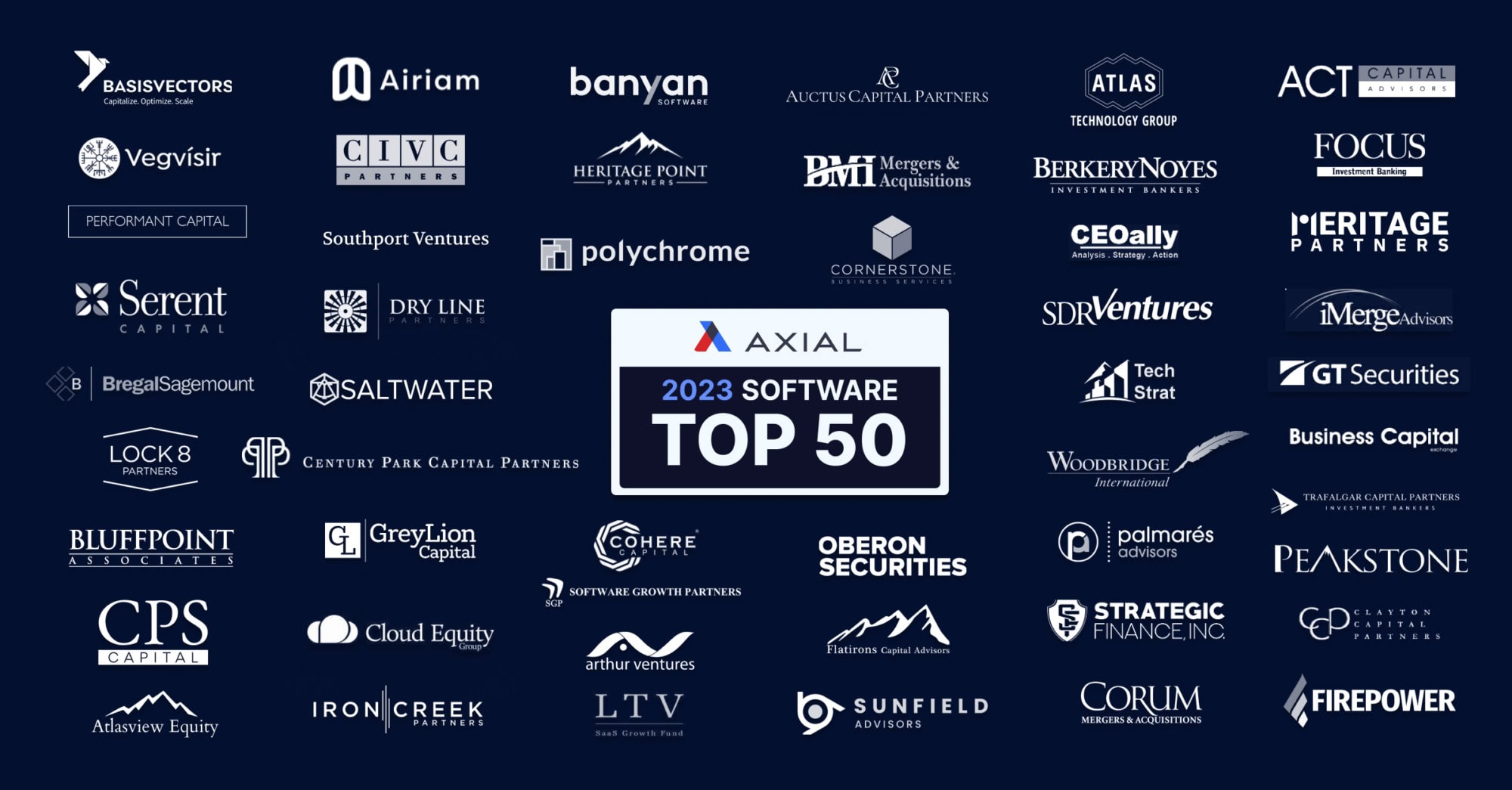 Axial top 50 M&A dealmakers software